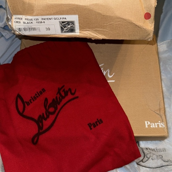 Loub -VIBE.. Patent Bianca Platform Pumps 39 red bottom NYE Christmas birthday - Picture 7 of 8